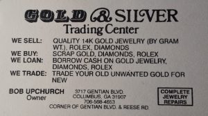 Gold & Silver Trading Center Columbus Georgia