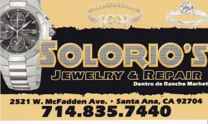 Solorio's jewelry repair Santa Ana California